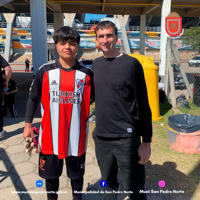 Eugenio Garay entrenando con Barovero.