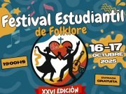 Se viene la 26° edición del Festival Estudiantil de Folklore.