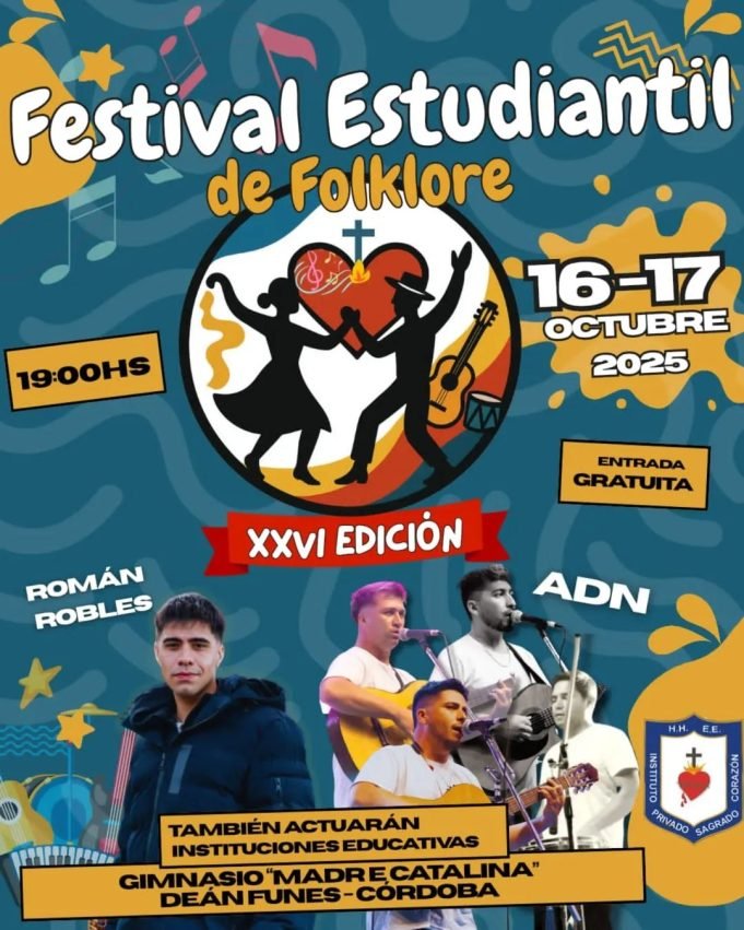 Se viene la 26° edición del Festival Estudiantil de Folklore.