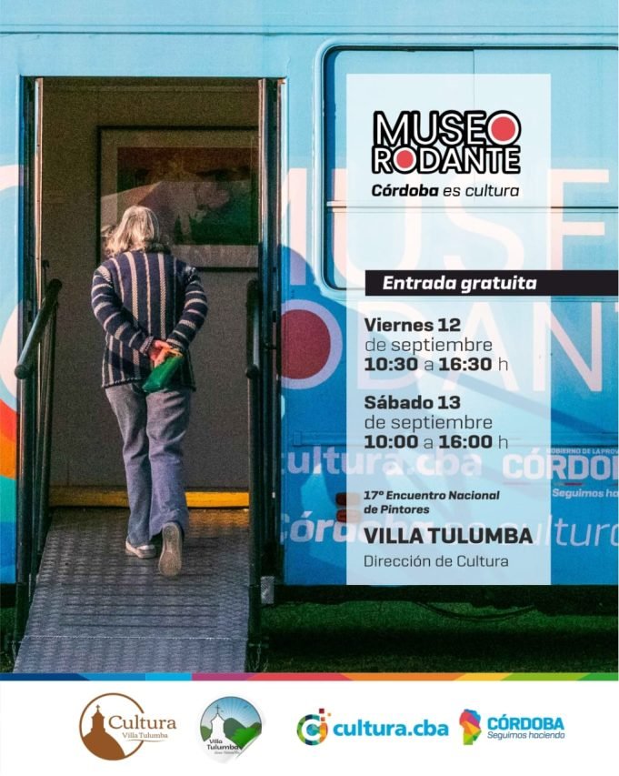 El Museo Rodante llega a Villa Tulumba con obras de Carlos Alonso.