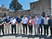 Prunotto encabezó la entrega de vehículos policiales para el Departamento Santa María.