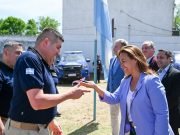 Prunotto en Villa del Rosario: “Hay una notable disminución del delito en Córdoba”.