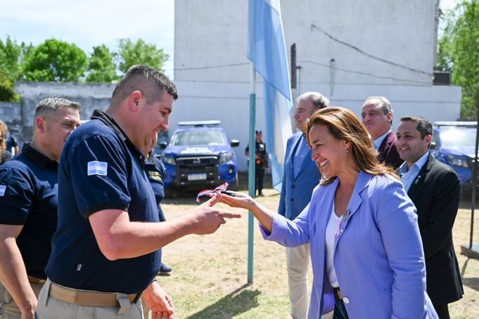 Prunotto en Villa del Rosario: “Hay una notable disminución del delito en Córdoba”.
