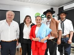 Myrian Prunotto presidió el acto inaugural por los festejos del 113° aniversario de Elena.