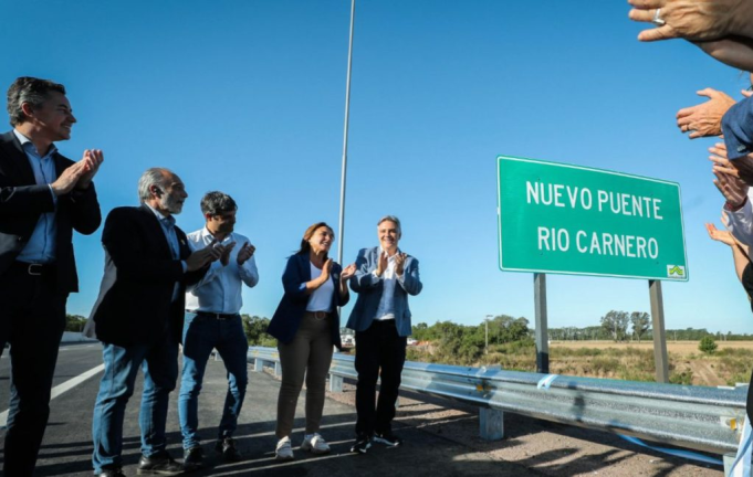 Ruta 9 Norte: La Provincia habilitó otro tramo de la duplicación de calzada y un puente sobre el río Carnero.