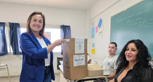 Votó la vicegobernadora Prunotto.