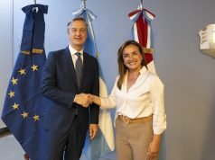 La vicegobernadora recibió una delegación de la Unión Europea.