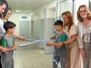 Myrian Prunotto inauguró nuevas obras educativas en Laguna Larga.