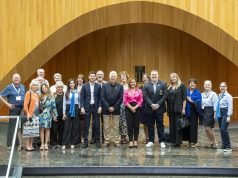 Prunotto recibió una comitiva del Rotary Internacional de Estados Unidos.