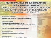 Llamado a concurso de precios para la concreción del Buffet del Balneario Municipal.