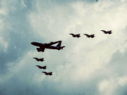 Prunotto celebró la llegada de los nuevos F-16 a la Fuerza Aérea Argentina.