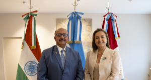 La vicegobernadora recibió al embajador de la India