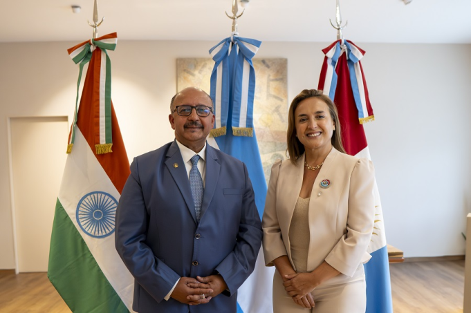 La vicegobernadora recibió al embajador de la India