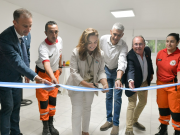 Myrian Prunotto encabezó la inauguración de una nueva sala de capacitación para Bomberos Voluntarios en Oliva
