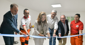 Myrian Prunotto encabezó la inauguración de una nueva sala de capacitación para Bomberos Voluntarios en Oliva