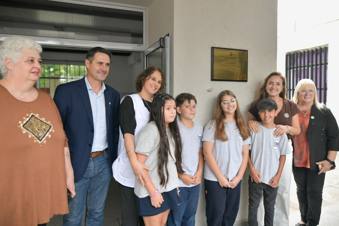 Prunotto encabezó la inauguración de obras educativas en General Cabrera