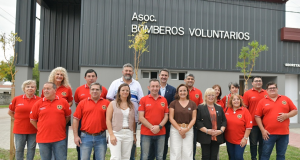 Prunotto recorrió el cuartel de Bomberos Voluntarios de General Cabrera y destacó su labor comunitaria