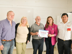 Myrian Prunotto entregó un aporte provincial a Bomberos Voluntarios de Alcira Gigena