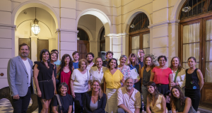 Prunotto acompañó la inauguración de la muestra “Prácticas Situadas”