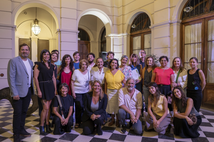 Prunotto acompañó la inauguración de la muestra “Prácticas Situadas”
