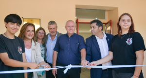 Valle Hermoso: Prunotto inauguró nuevas aulas en el IPEM “Luis Alberto Spinetta”