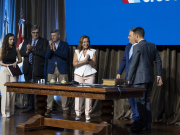 Prunotto presente en la asunción de Marcos Torres como ministro de Desarrollo Social y Promoción del Empleo