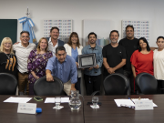 La Legislatura distinguió a “Maligno” Torres y recibió a la Federación Argentina de Periodistas Deportivos.