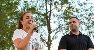 Estación Juárez Celman: Prunotto participó de una mateada para el cierre del Mes de la Mujer