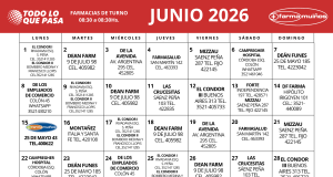 FARMACIAS DE TURNO JUNIO 2026