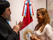 Prunotto recibió a monseñor Crisóstomo Juan Gassali y destacó la importancia de la paz y la unión