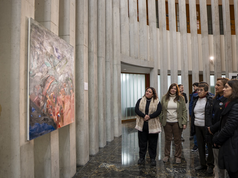 Prunotto acompañó la inauguración de una muestra itinerante del Museo Tamburini en la Legislatura