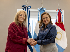 Prunotto recibió en la Legislatura a la vicepresidenta de Uruguay, Carolina Cosse Garrido