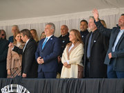 Llaryora y Prunotto encabezaron el desfile cívico-militar por el Día de la Bandera
